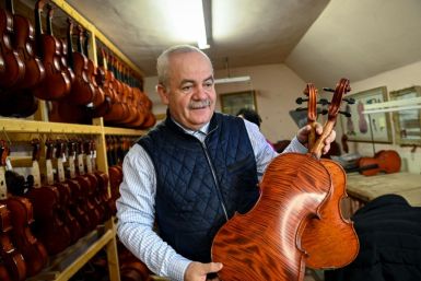 Vasile Gliga runs one of the larger producers of stringed instruments in Reghin