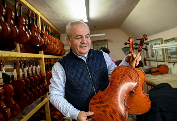 Vasile Gliga runs one of the larger producers of stringed instruments in Reghin