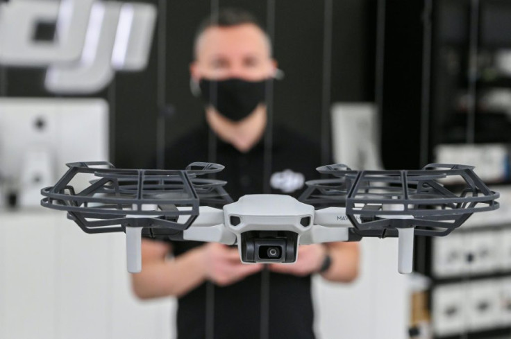 Budapest store manager Zoltan Helmeczi says drone technology should not be held back