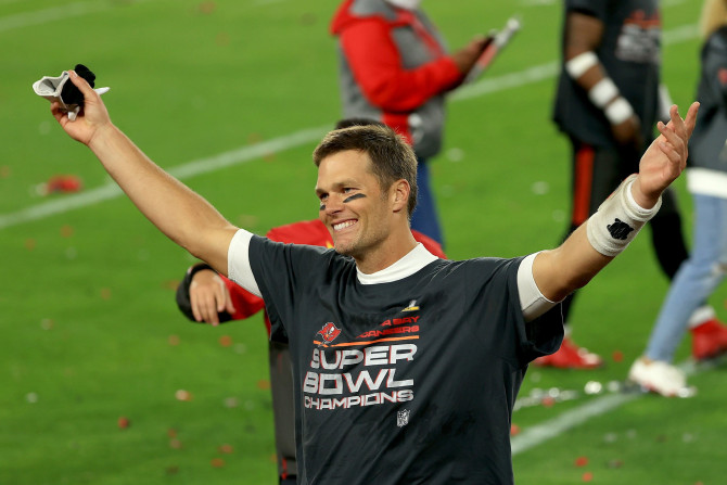 Tom Brady #12 of the Tampa Bay Buccaneers 