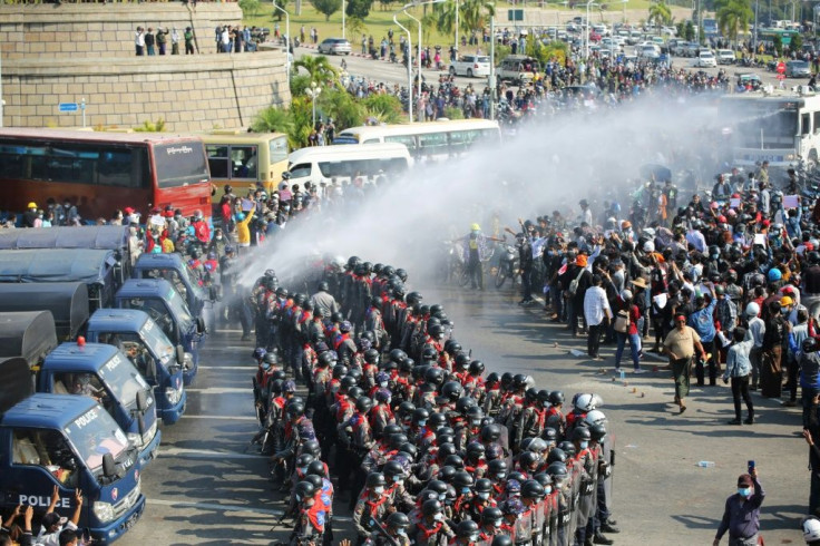 The junta has so far refrained from using deadly force to quell the demonstrations sweeping most of the country