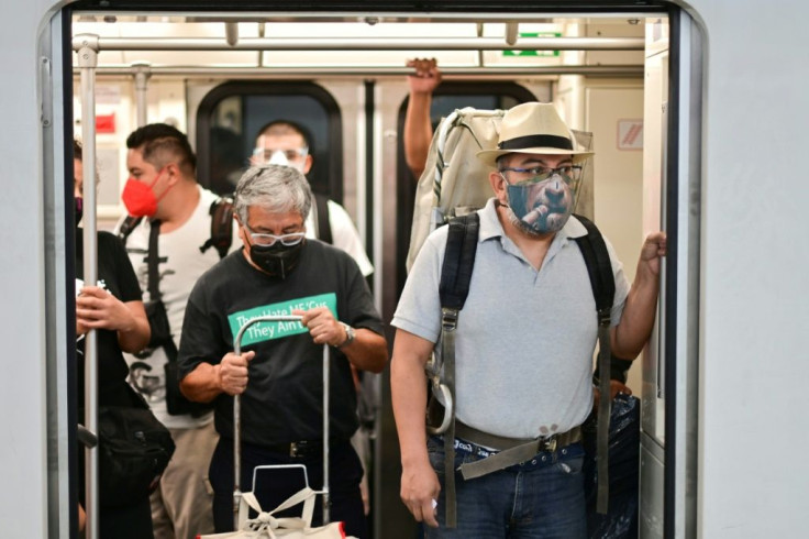 Mexico City's subway and public buses are also busy during rush hour