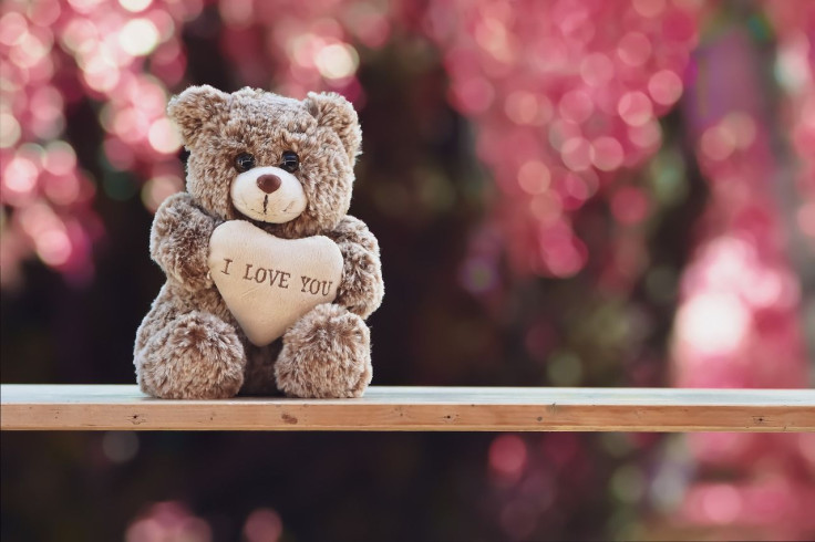 Cute Teddy Bear With I Love You Message