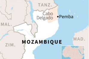 Mozambique locating Cabo Delgado province