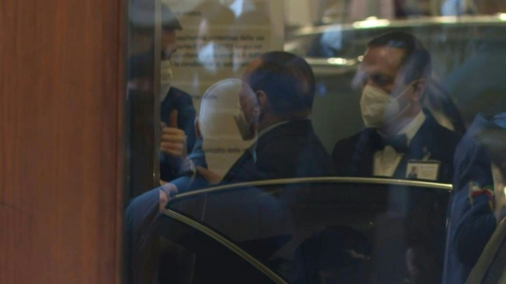 Silvio Berlusconi meets with Mario Draghi in Rome