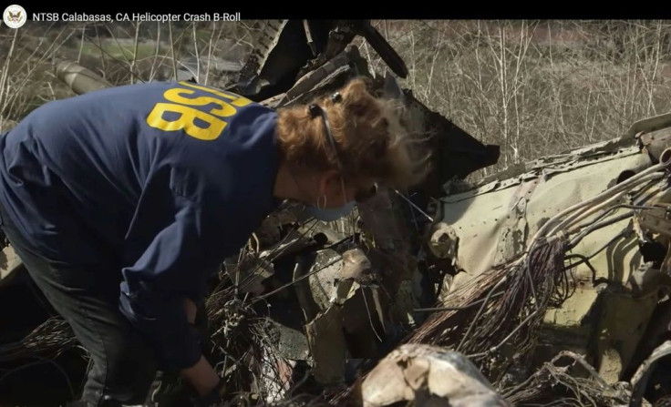 A National Transportation Safety Board (NTSB) expert at the site of the helicopter crash that killed NBA legend Kobe Bryant and eight other people