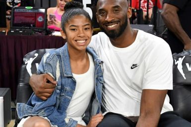 Former NBA star Kobe Bryant and his daughter Gianna at the 2019 WNBA All-Star Game