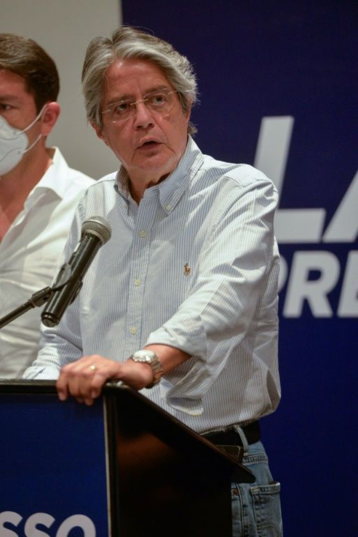 Ex-banker Guillermo Lasso said he was confident that he'd make it into the runoff stage of Ecuador's presidential election