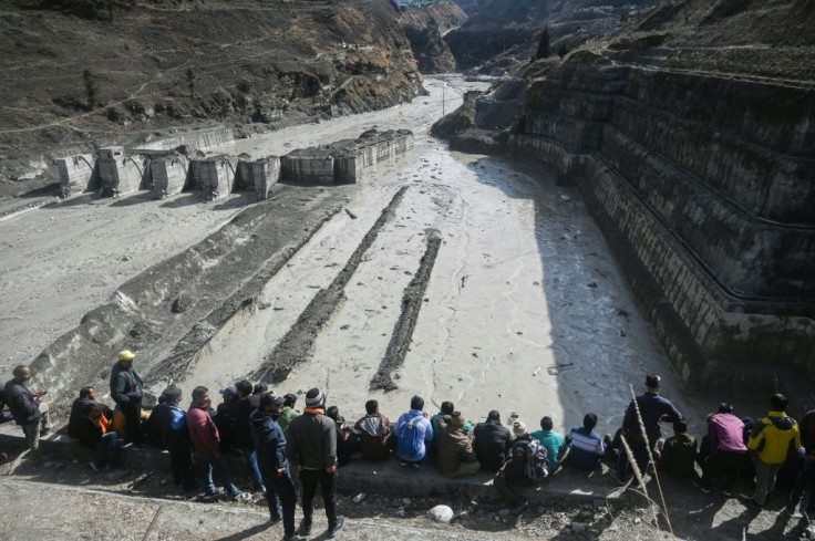A dam along a river in Tapovan was severely damaged in the flash flood