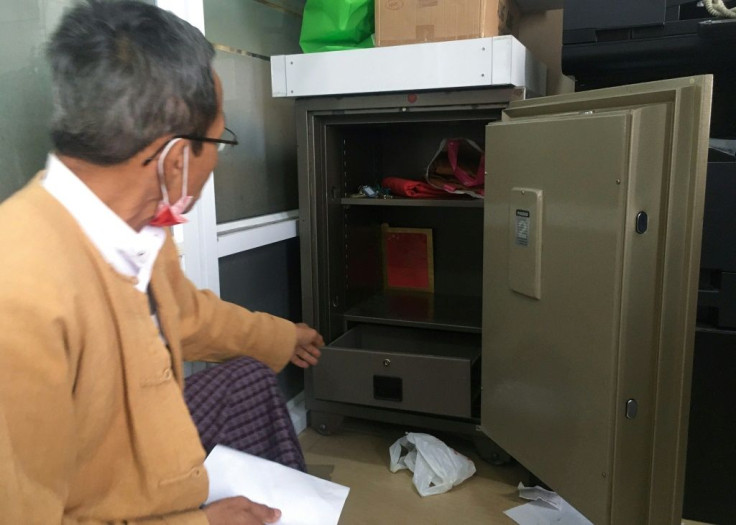 The headquarters of Aung San Suu Kyi's NLD party were raided in the dead of night by security forces