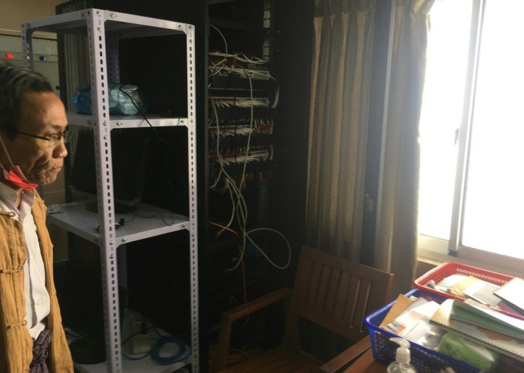 The security forces took the central processing unit, printers, scanners, the contents of the safe, and the visitor sign-in book