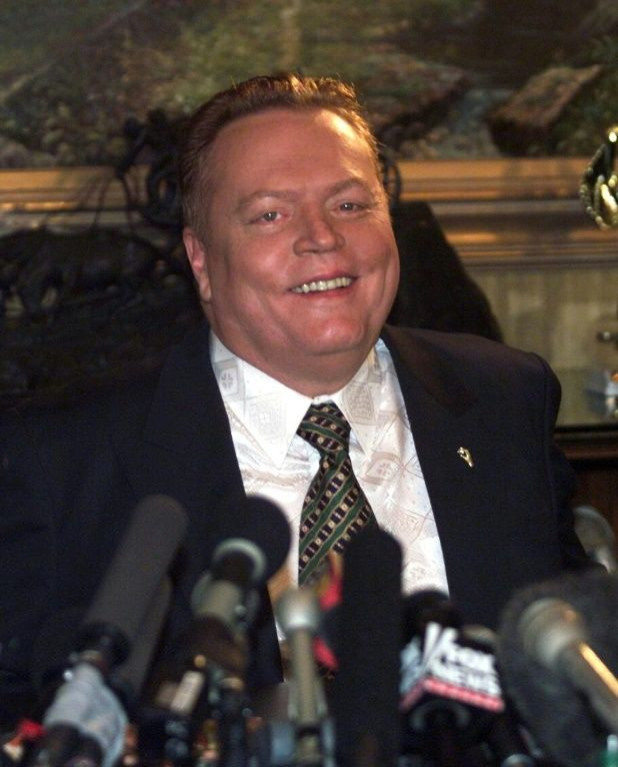 Larry Flynt (pictured 1999) referred to himself as "the King of Slime" in an interview with The New York Times