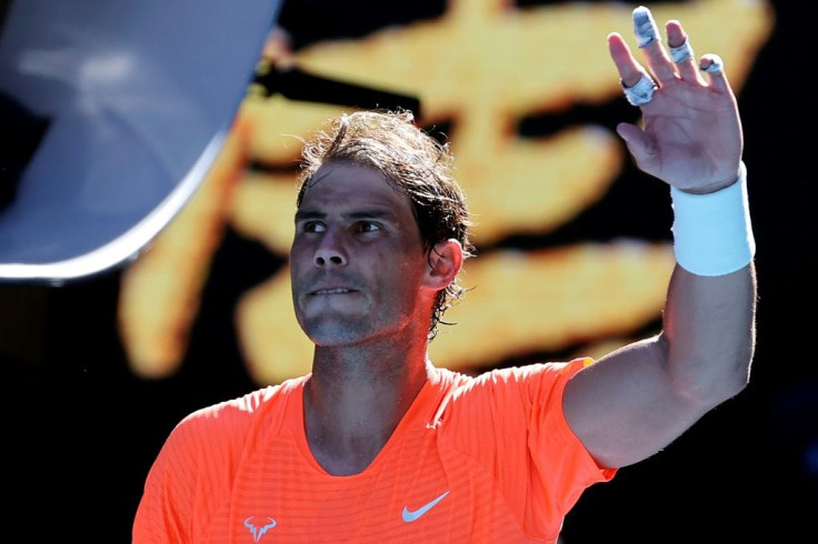 Spain's Rafael Nadal celebrates his win against Serbia's Laslo Djere but said after his back was not feeling great