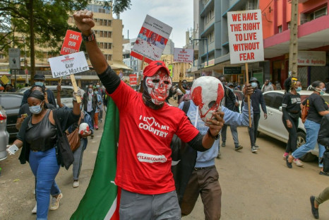 Kenyans demonstrated in July last year against police brutality
