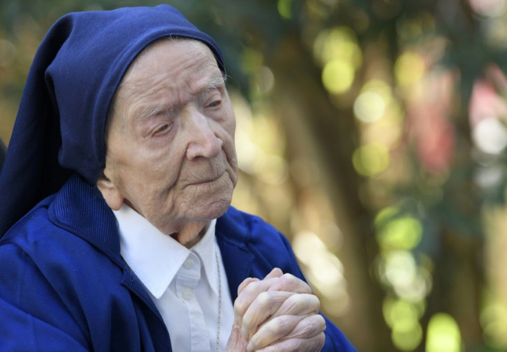 French nun Sister Andre, who turns 117 on February 11, 2020 after surviving Covid-19, says she enjoys a daily glass of wine