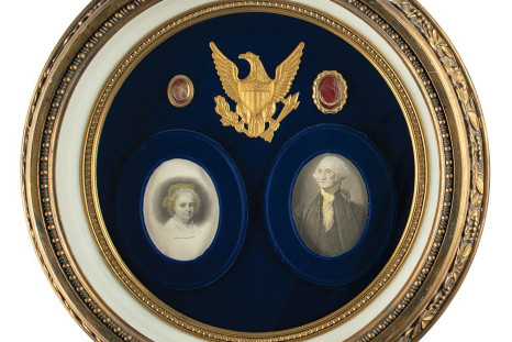 Locks of hair from George and Martha Washington are up for auction.
