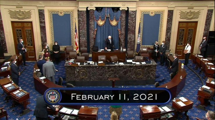 IMAGESUS senators convene as the third day of former President Donald Trump's second impeachment trial begins in Washington.