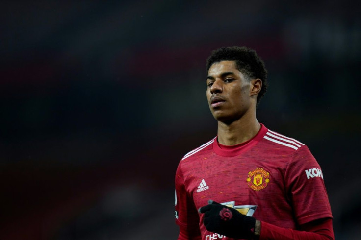 Manchester United's forward Marcus Rashford was the target of online racist abuse