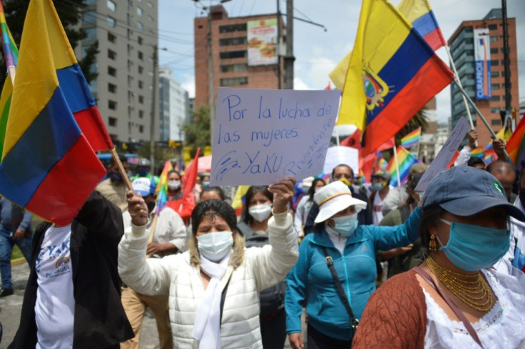 Environmental lawyer Yaku Perez and right-wing ex-banker Guillermo Lasso are battling it out for second place in Ecuador's election