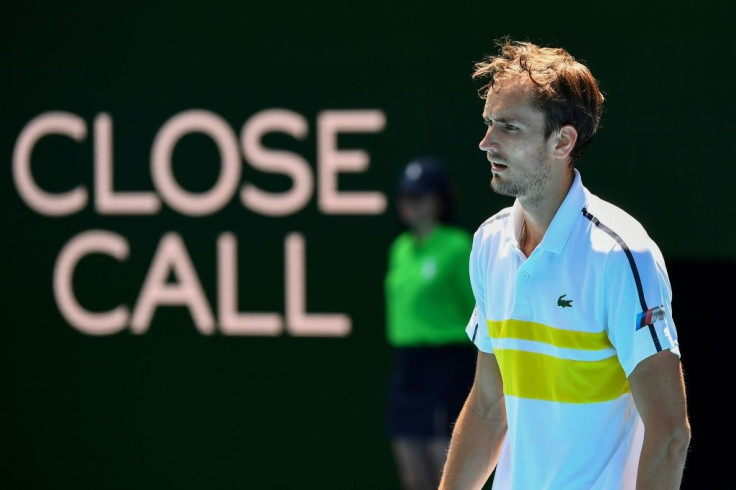 Russia's Daniil Medvedev was taken five sets by Filip Krajinovic