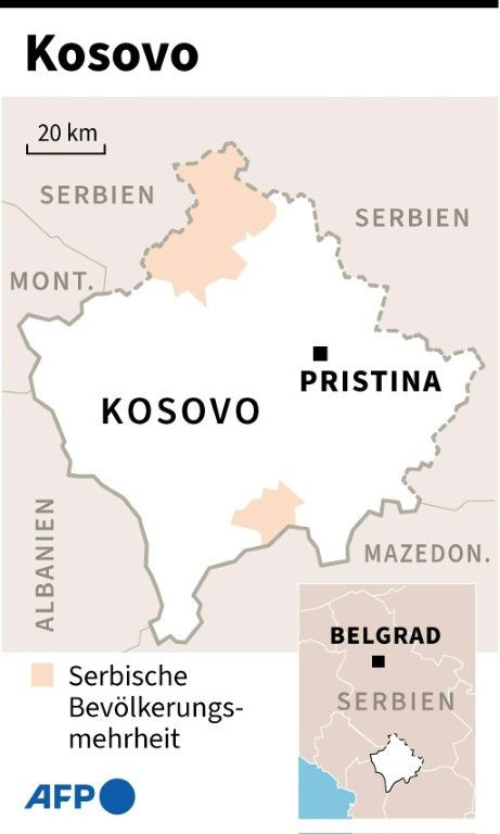 Parlamentswahl im Kosovo: Karte.