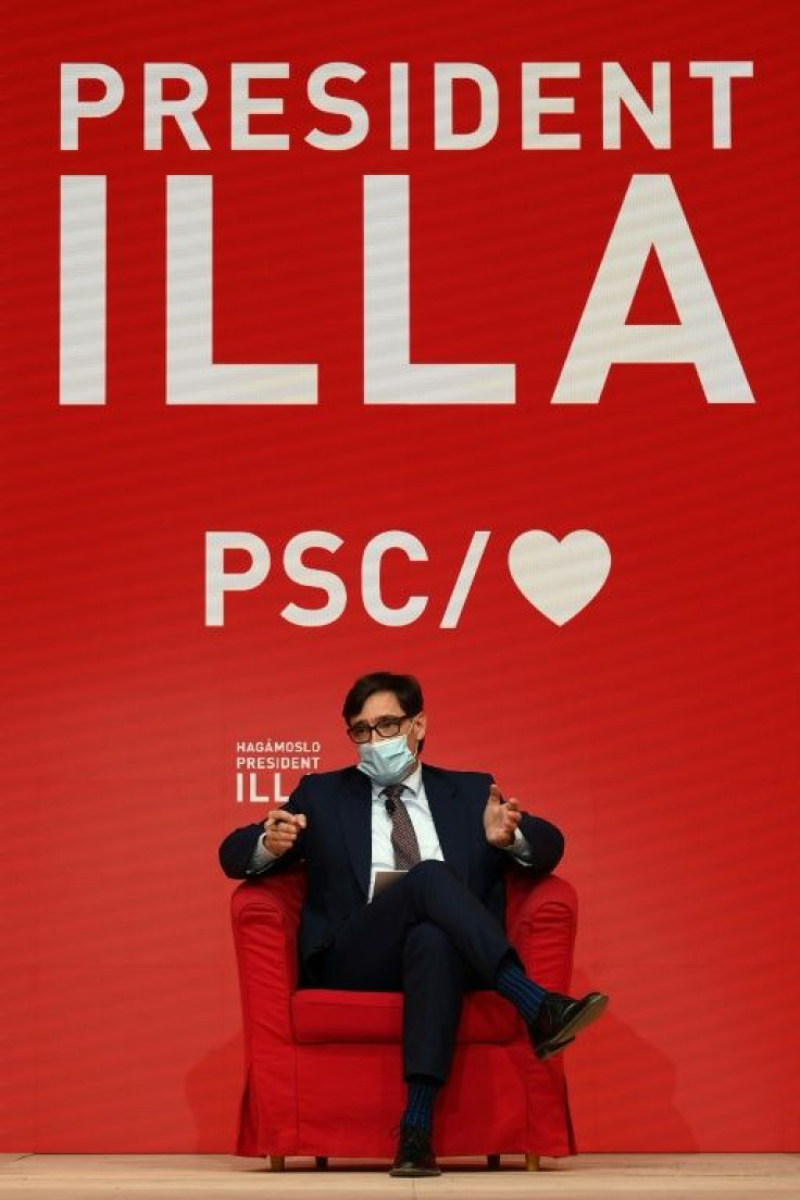 Spain's former health minister Salvador Illa is spearheading the Socialists' bid to unseat the separatists
