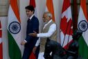 Canadian Prime Minister Justin Trudeau (left) and Indian Prime Minister Narendra Modi (right) spoke on the phone on Wednesday