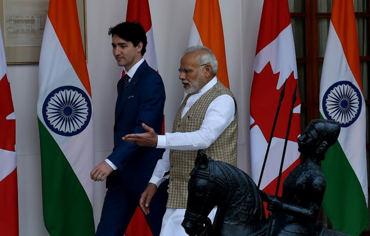 Canadian Prime Minister Justin Trudeau (left) and Indian Prime Minister Narendra Modi (right) spoke on the phone on Wednesday