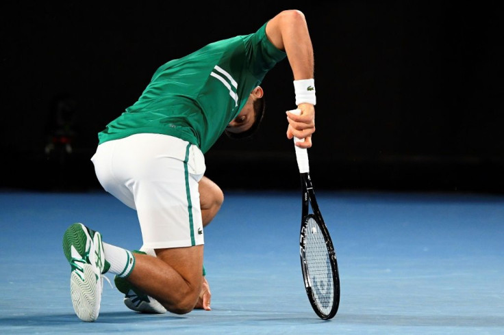 Serbia's Novak Djokovic suffered an abdominal injury in the third round