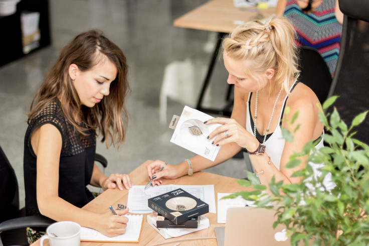 Women in meeting