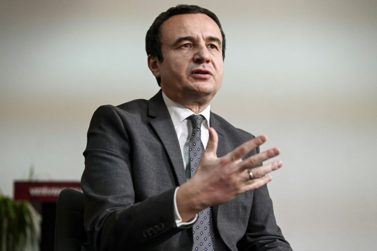 Kosovo's likely next prime minister Albin Kurti i seen here during an interview with AFP in Pristina
