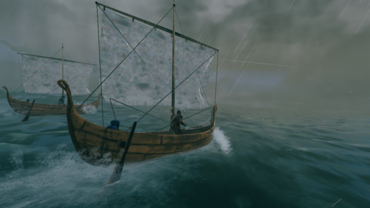 Valheim players hunting for Sea Serpents during a storm
