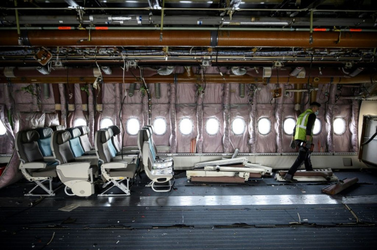 Tarmac Aerosave also breaks down planes, with 90 percent of them recycled