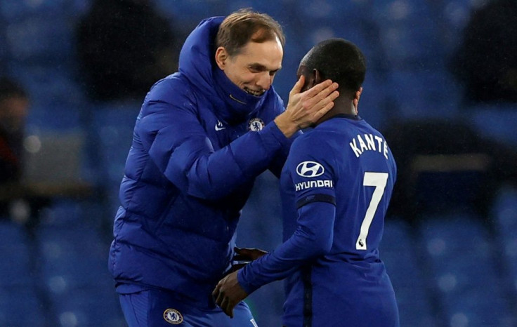 Chelsea manager Thomas Tuchel embraces N'Golo Kante
