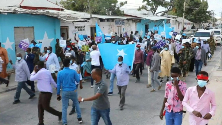 Gunfire breaks out at opposition march in Mogadishu
