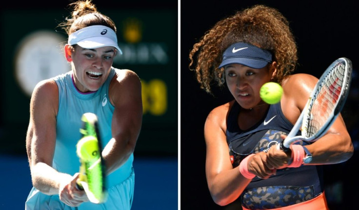 Jennifer Brady (L) will play Naomi Osaka (R) in the Australian Open final