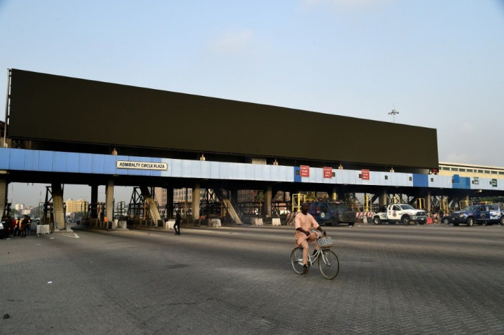 The tollgate has become the symbol of last year's protests against police brutality