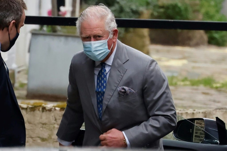 Prince Charles, heir to the throne, was seen entering the rear entrance of the King Edward VII hospital in central London wearing a mask