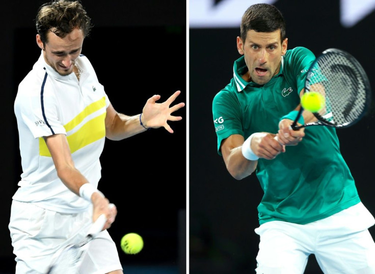 Chess player versus King of Melbourne: Daniil Medvedev (left) will attempt to become the first player to beat Novak Djokovic (right) in an Australian Open final on Sunday