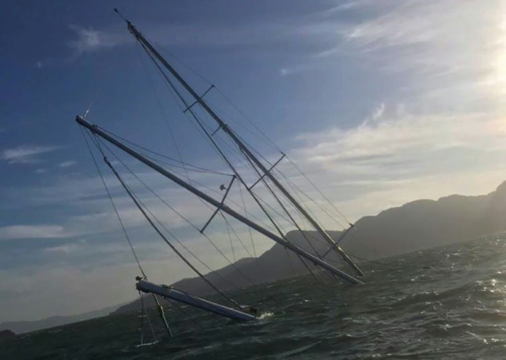 The 75-metre yacht sank off the holiday island of Langkawi