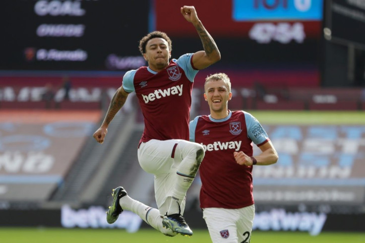 Rejuvenated Jesse: Lingard's (left) goal took West Ham up to fourth in the Premier League