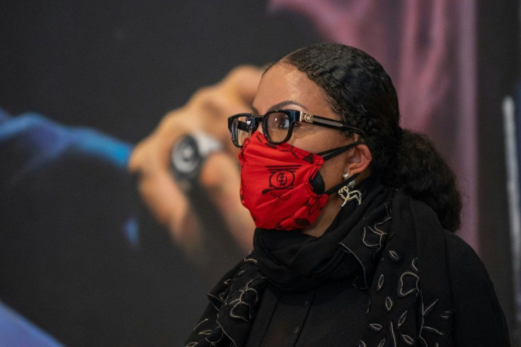 Malcolm X's daughter Ilyasah Shabazz, pictured February 20, 2021 during a press conference in New York, called for any new evidence in the case of her father's death to be "thoroughly investigated"