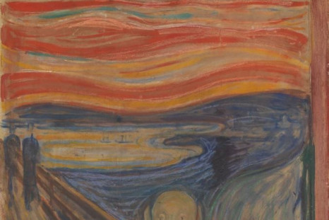 Evard Munch vandalized "The Scream" with his own hand