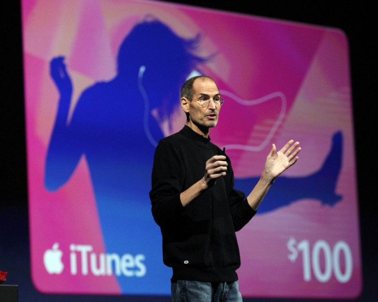 Steve Jobs takes the stage to discuss the iCloud service at the Apple Worldwide Developers Conference in San Francisco