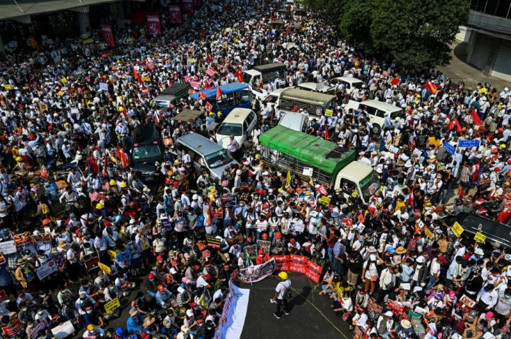 Authorities have gradually ratcheted up their use of force against a massive and largely peaceful civil disobedience campaign demanding the return of ousted leader Aung San Suu Kyi