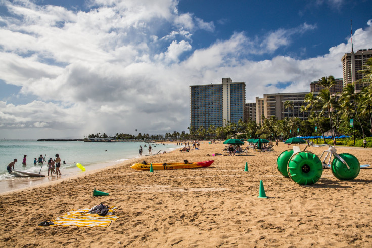 Hawaii building beach