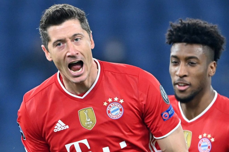 Lewandowski moved solo third on the all-time list with his 72nd Champions League goal
