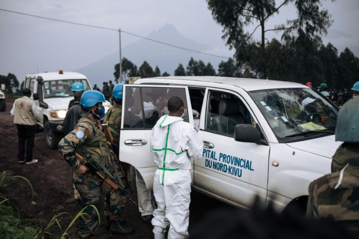 The convoy was ambushed in a dangerous part of the eastern DRC near the border with Rwanda.