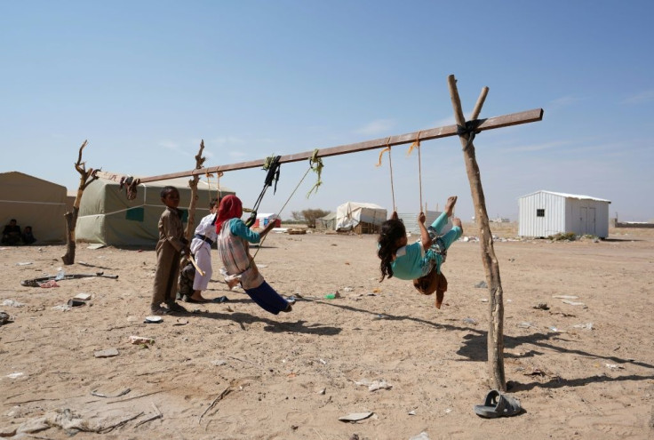 With no schools in the makeshift camps around Marib, parents worry for their children's futures