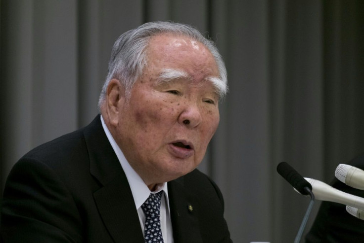 Japan's automaker Suzuki chairman Osamu Suzuki, pictured here in 2017, is stepping down